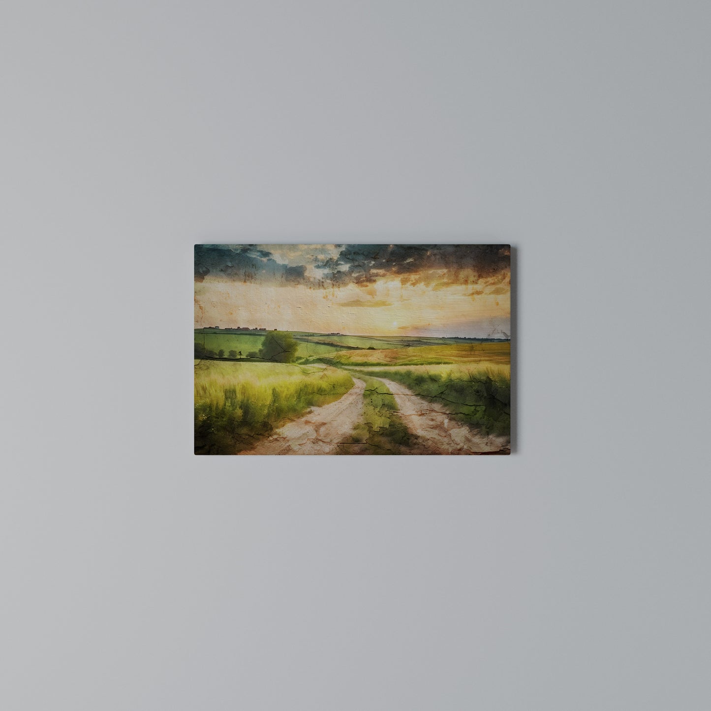 SUNSET PATH Stampa su tela orizzontale