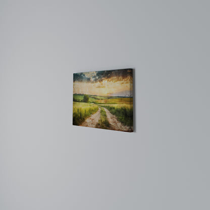 SUNSET PATH Stampa su tela orizzontale