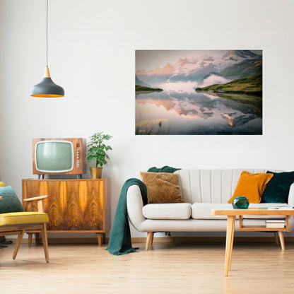 Poster orizzontale staccabile e attaccabile FOGGY HORIZON