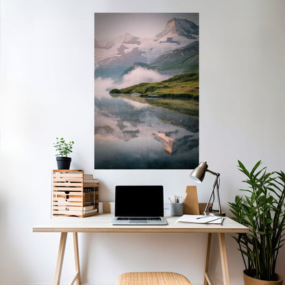 Poster verticale staccabile e attaccabile FOGGY HORIZON