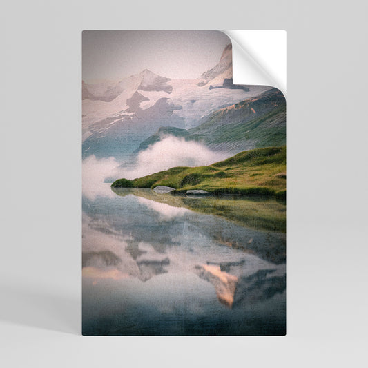 Poster verticale staccabile e attaccabile FOGGY HORIZON