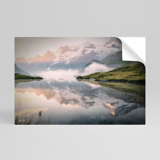 Poster orizzontale staccabile e attaccabile FOGGY HORIZON