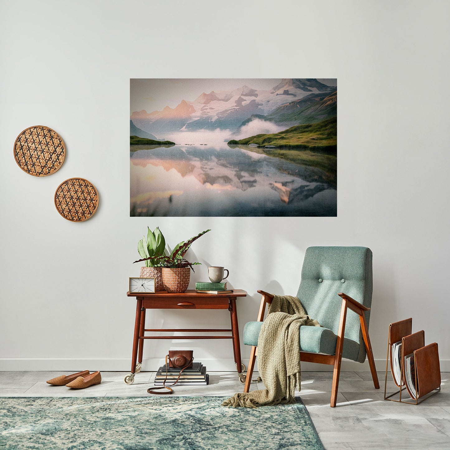 Poster orizzontale staccabile e attaccabile FOGGY HORIZON