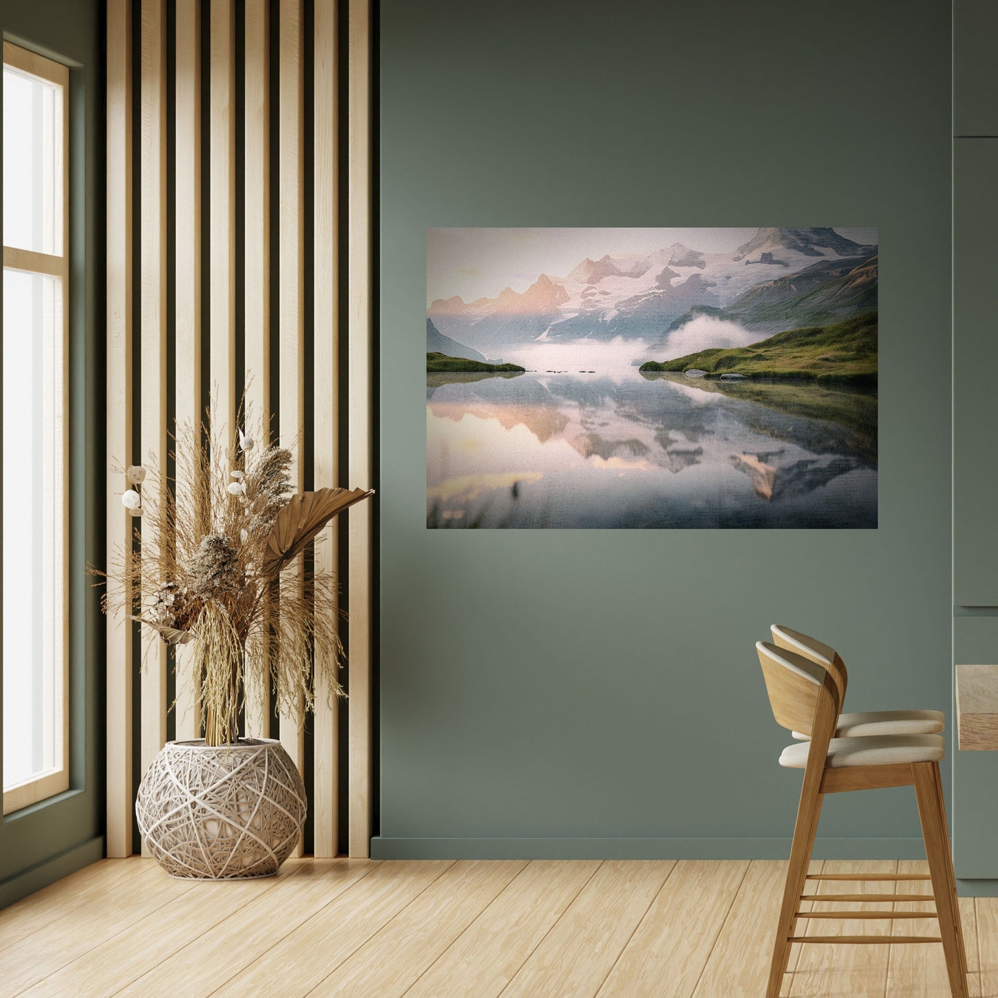 Poster orizzontale staccabile e attaccabile FOGGY HORIZON