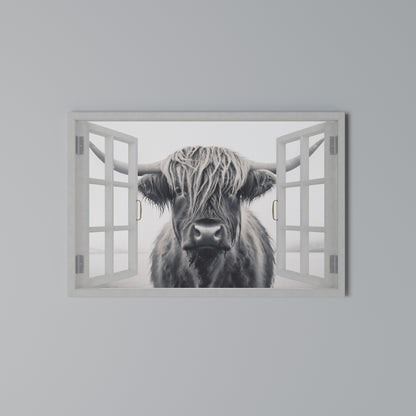 WILDLY WINDOWED VIEWS Horizontal Canvas Print