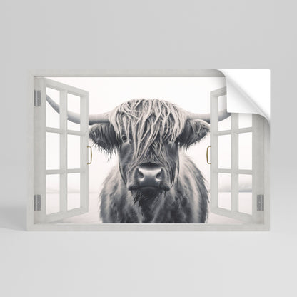 Poster orizzontale staccabile e attaccabile con VISTA FINESTRATA SFAVOREVOLE