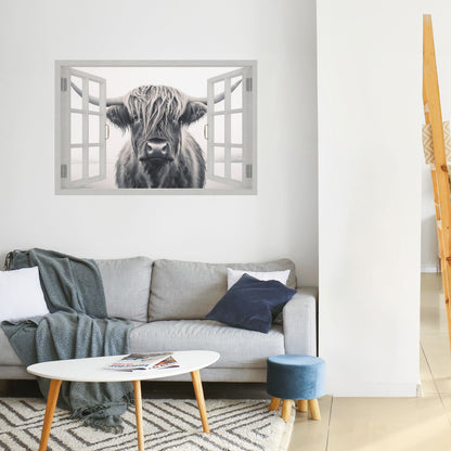 Poster orizzontale staccabile e attaccabile con VISTA FINESTRATA SFAVOREVOLE