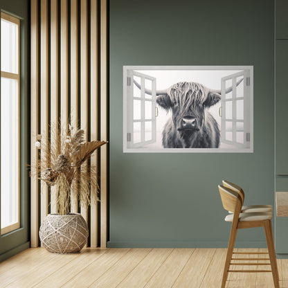 Poster orizzontale staccabile e attaccabile con VISTA FINESTRATA SFAVOREVOLE