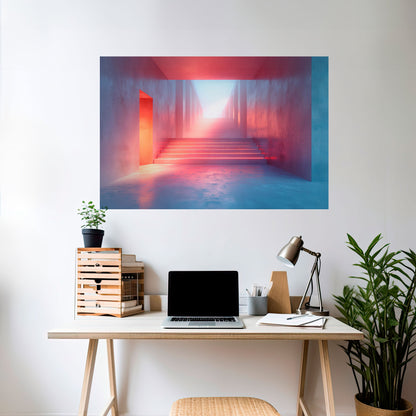 Poster orizzontale staccabile e attaccabile BRIGHT DIRECTION