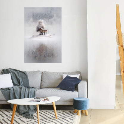 SILENT CABIN Poster verticale staccabile e attaccabile