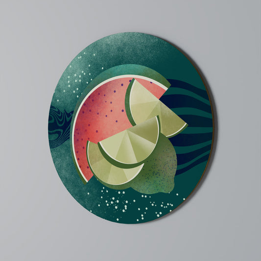 FRUIT POWER Round Wall Art