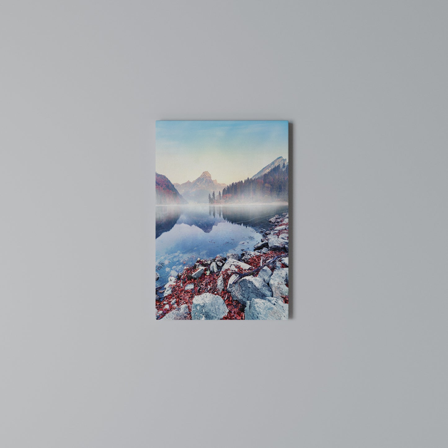 TRANQUIL WATERSCAPE Stampa su Tela Verticale