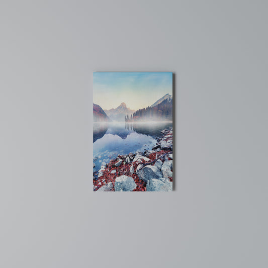 TRANQUIL WATERSCAPE Stampa su Tela Verticale