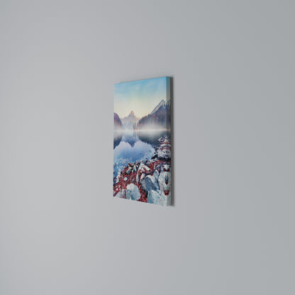 TRANQUIL WATERSCAPE Stampa su Tela Verticale