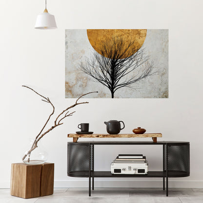 Poster orizzontale staccabile e attaccabile LONELY TREE