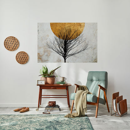 Poster orizzontale staccabile e attaccabile LONELY TREE