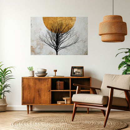 Poster orizzontale staccabile e attaccabile LONELY TREE