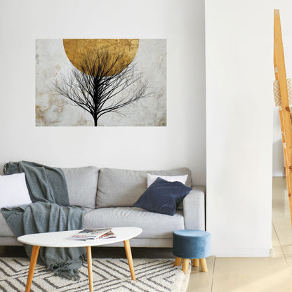 Poster orizzontale staccabile e attaccabile LONELY TREE