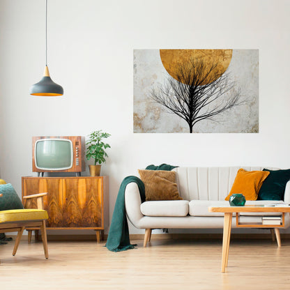 Poster orizzontale staccabile e attaccabile LONELY TREE