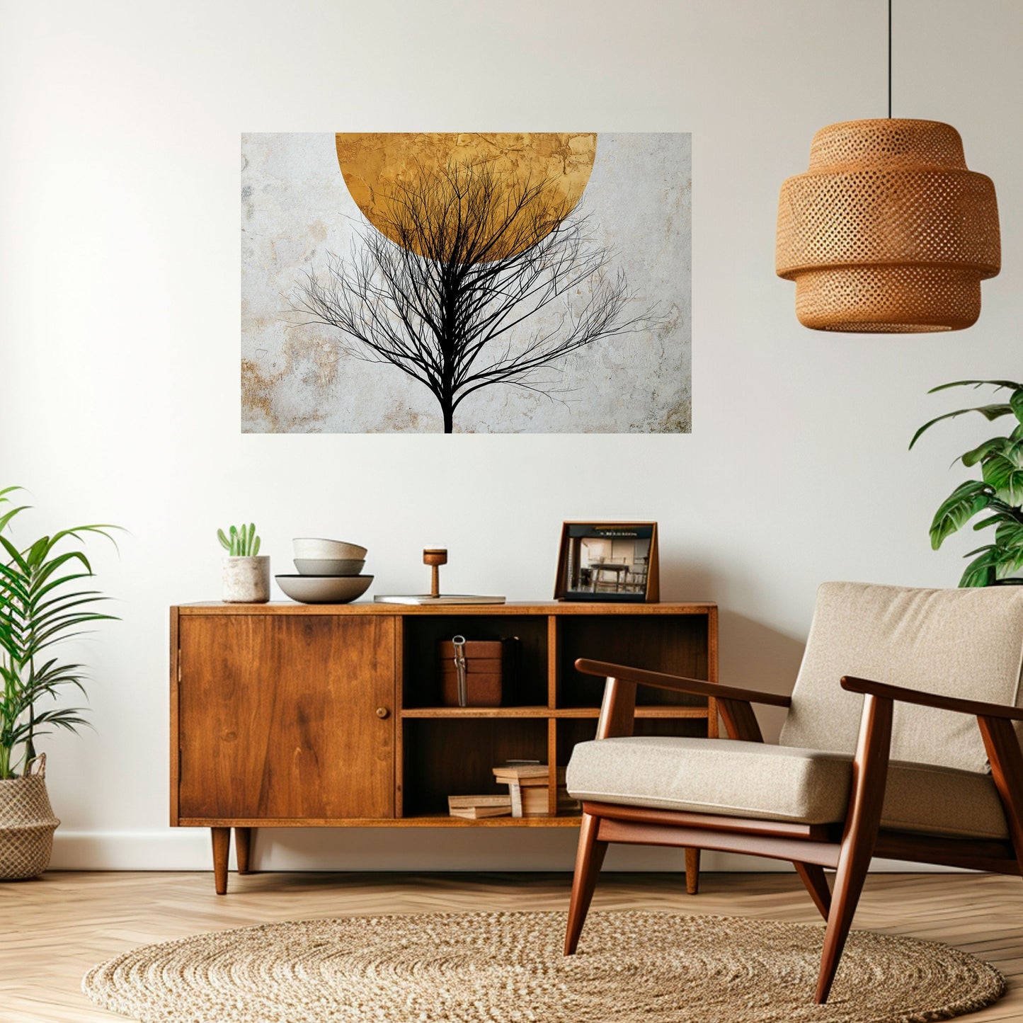 Poster orizzontale staccabile e attaccabile LONELY TREE