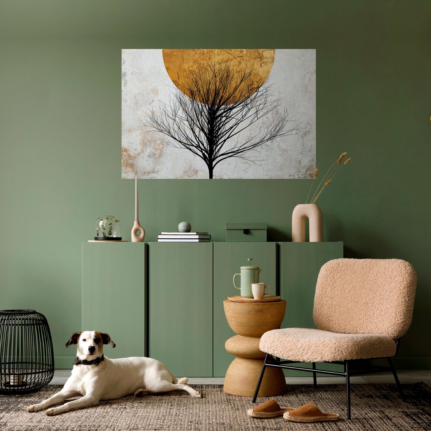 Poster orizzontale staccabile e attaccabile LONELY TREE