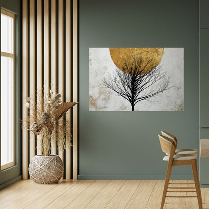 Poster orizzontale staccabile e attaccabile LONELY TREE