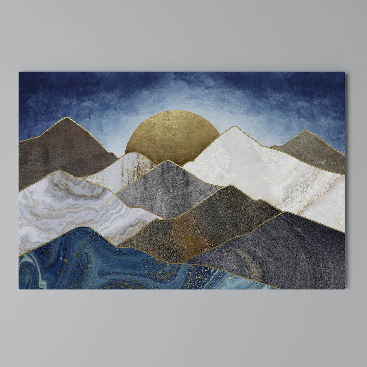 SHEEN OF PEAKS Stampa su tela orizzontale