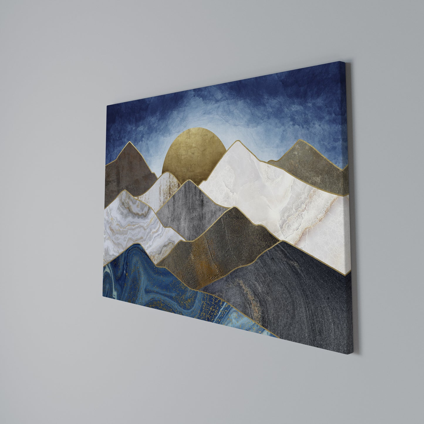 SHEEN OF PEAKS Stampa su tela orizzontale