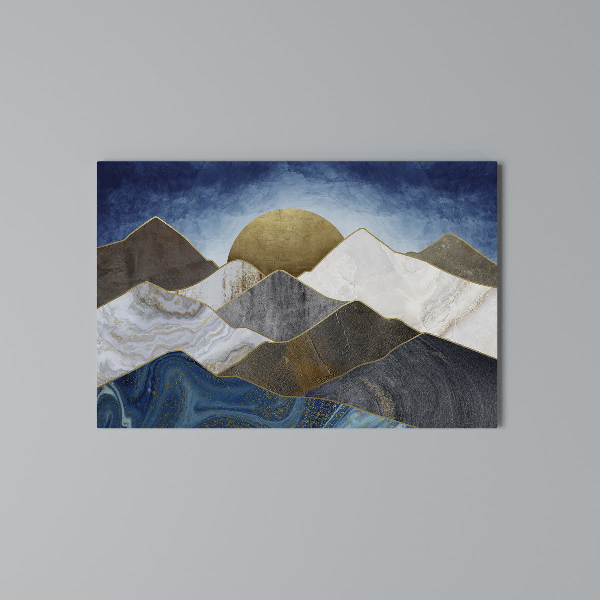 SHEEN OF PEAKS Stampa su tela orizzontale