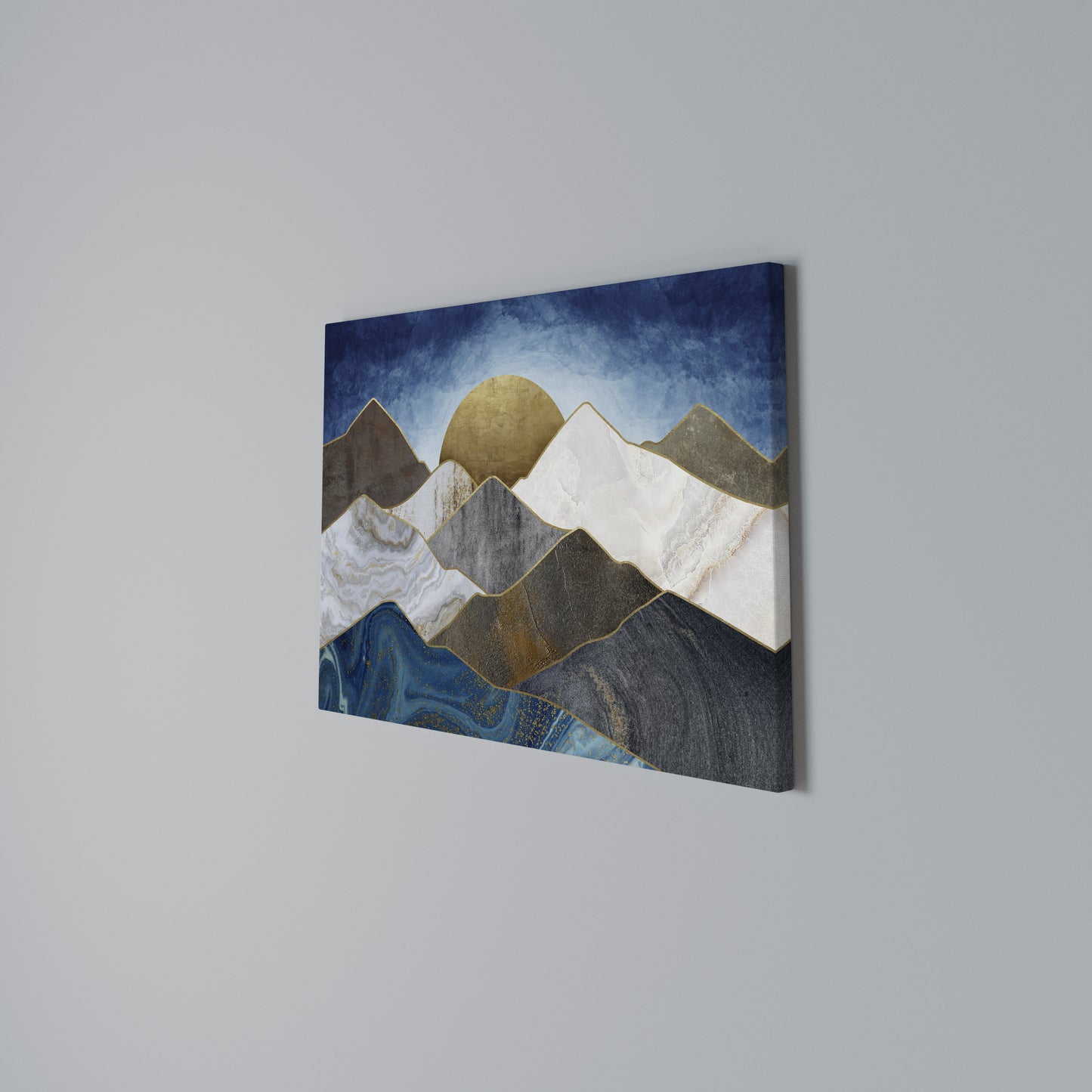 SHEEN OF PEAKS Stampa su tela orizzontale
