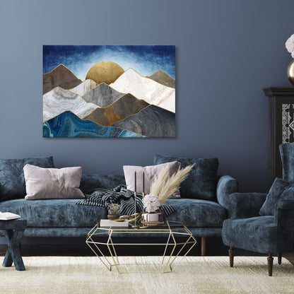 SHEEN OF PEAKS Stampa su tela orizzontale
