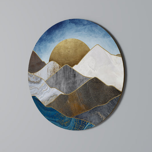 SHEEN OF PEAKS - Decorazione murale rotonda