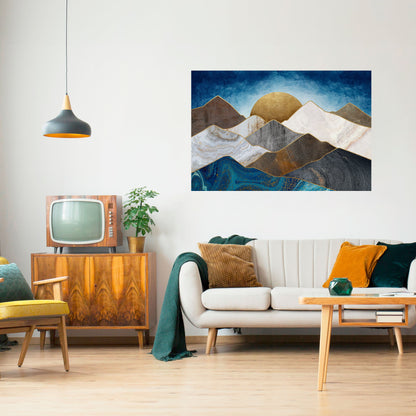 Poster orizzontale staccabile e attaccabile SHEEN OF PEAKS
