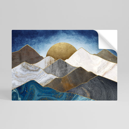 Poster orizzontale staccabile e attaccabile SHEEN OF PEAKS