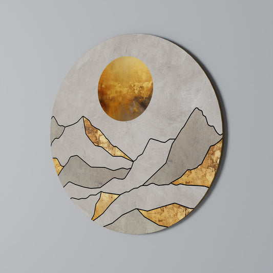 SUNNY BLAZE - Decorazione murale rotonda