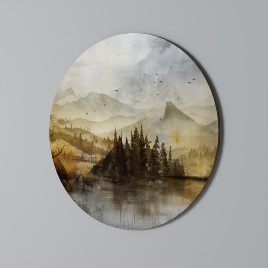 AURA D'AUTUNNO - Arte murale rotonda