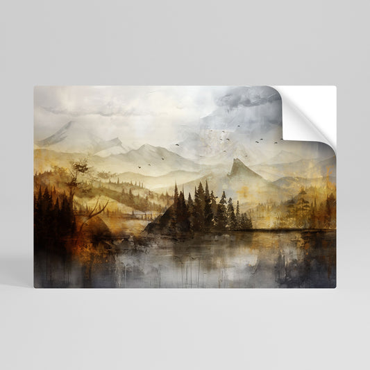 Poster orizzontale staccabile e attaccabile AURA AUTUNNALE