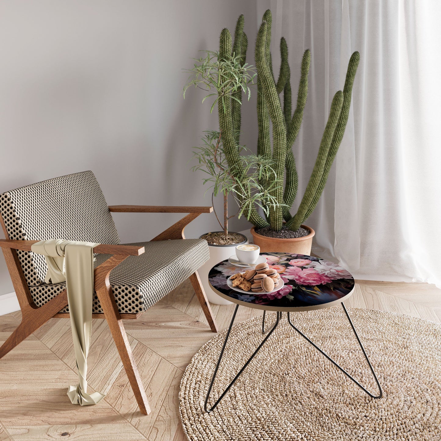 Tavolino da caffè CRASHED PEONIES