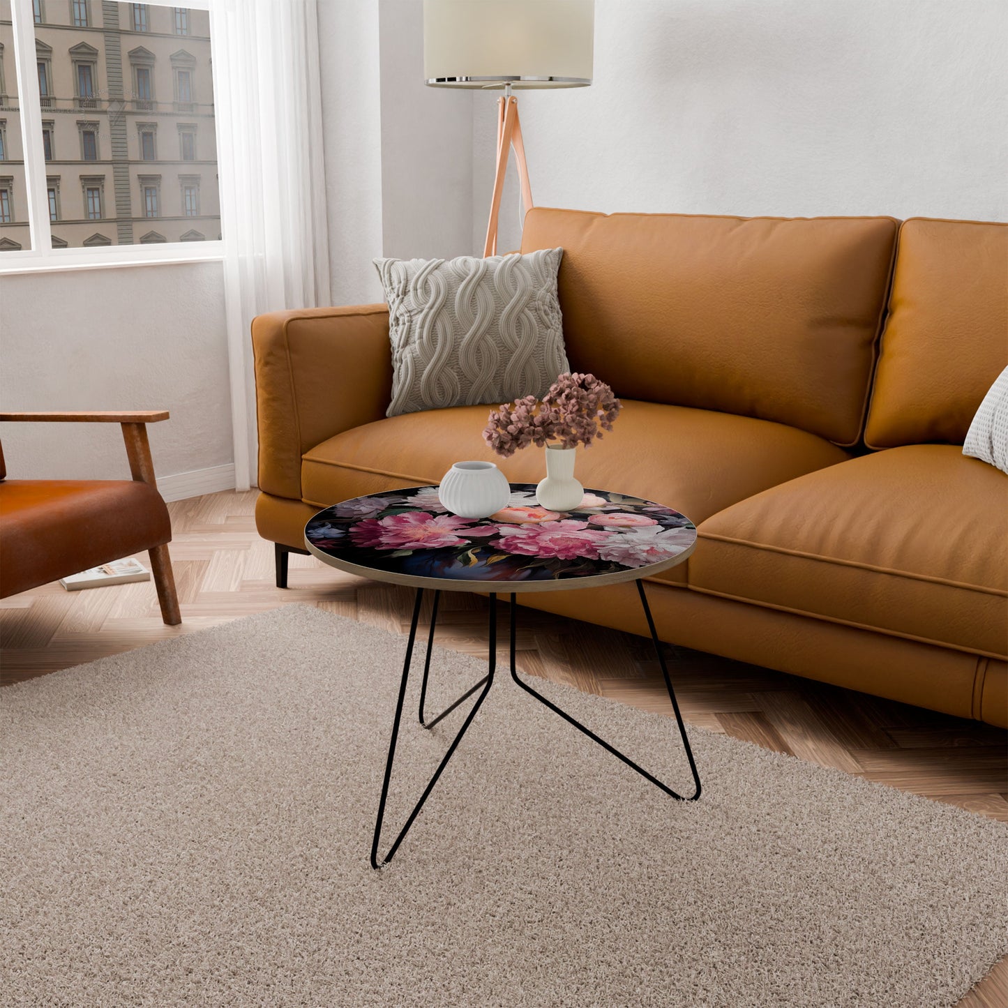 CRASHED PEONIES Tavolino grande