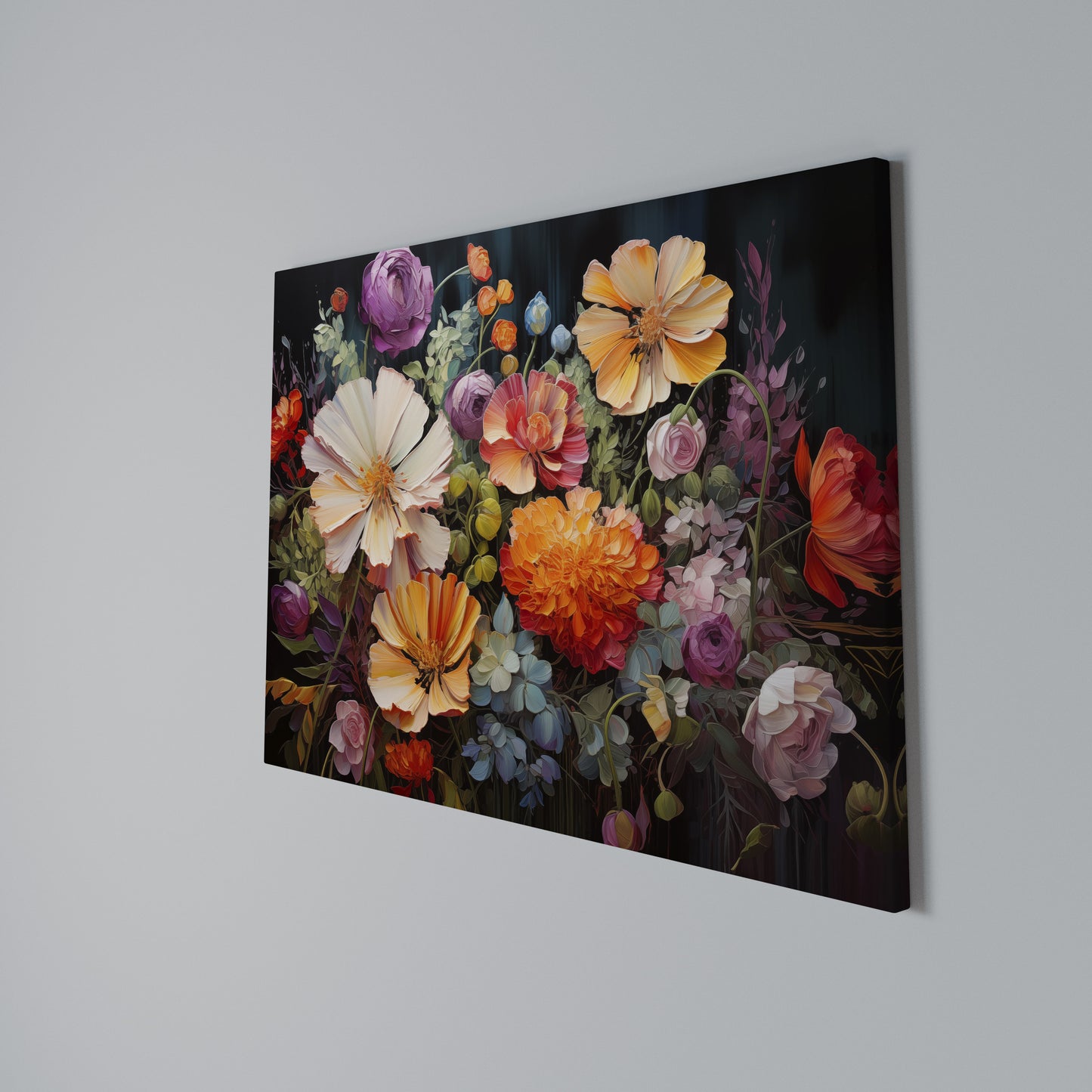 BLOOMING WILDERNESS Stampa su tela orizzontale