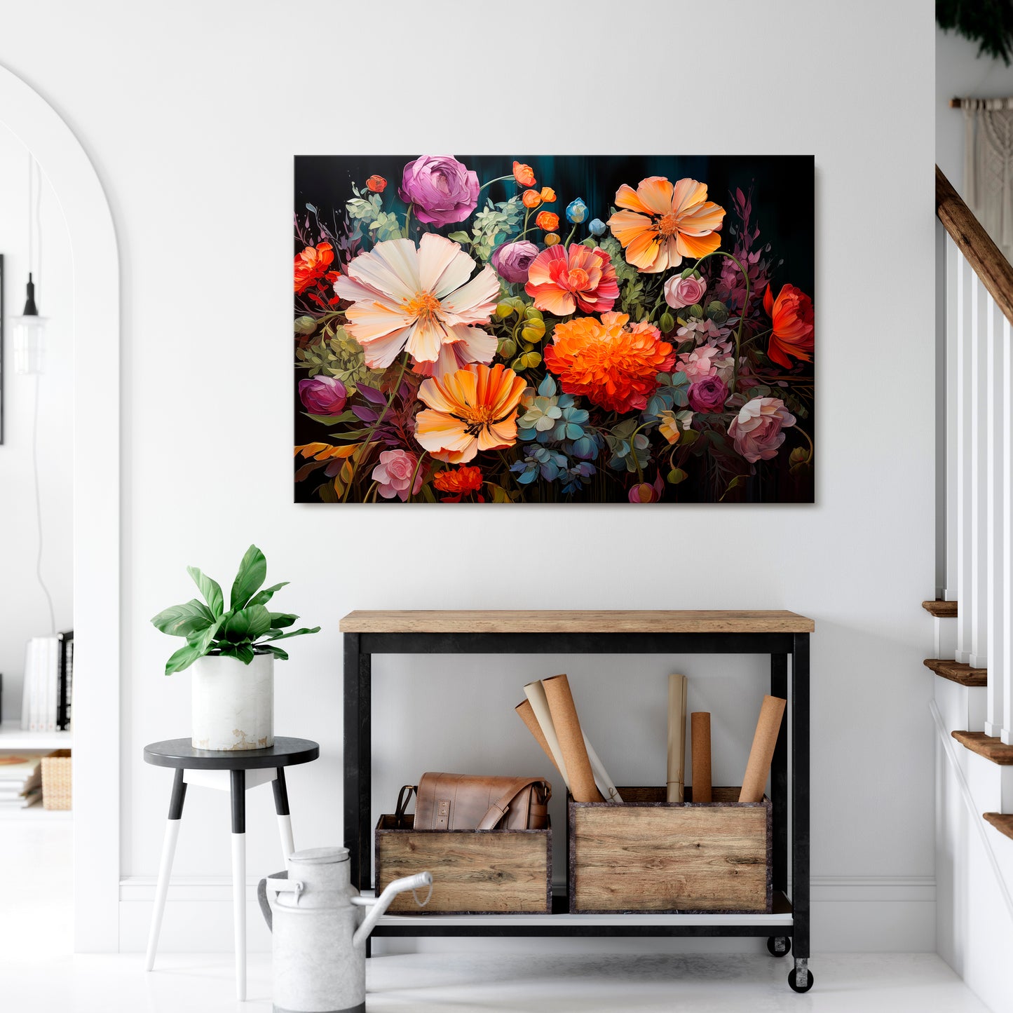 BLOOMING WILDERNESS Stampa su tela orizzontale
