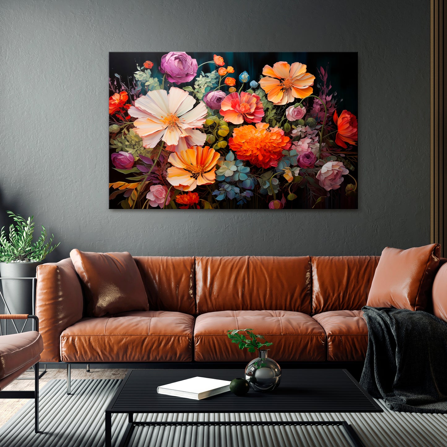BLOOMING WILDERNESS Stampa su tela orizzontale