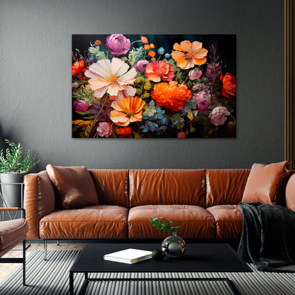 BLOOMING WILDERNESS Stampa su tela orizzontale