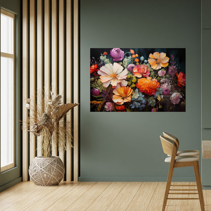 Poster orizzontale staccabile e attaccabile BLOOMING WILDERNESS