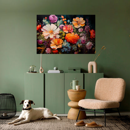 Poster orizzontale staccabile e attaccabile BLOOMING WILDERNESS