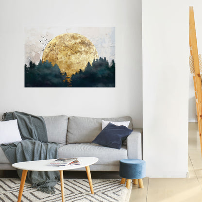 Poster orizzontale staccabile e attaccabile LUNA NASCENTE
