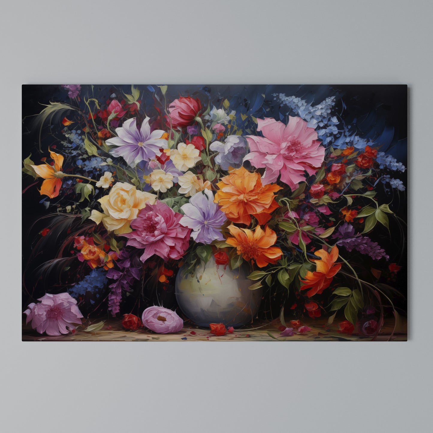 EUPHORIC BOUQUET Stampa su tela orizzontale