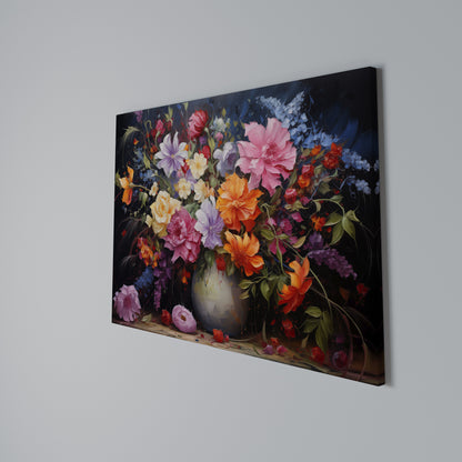 EUPHORIC BOUQUET Stampa su tela orizzontale