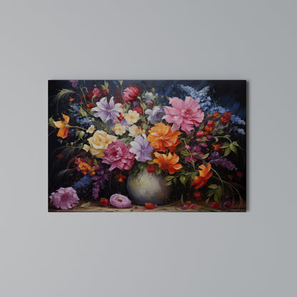 EUPHORIC BOUQUET Stampa su tela orizzontale