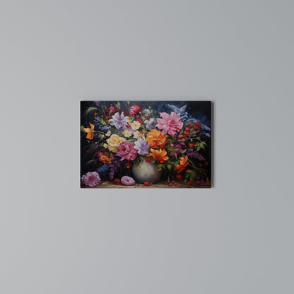 EUPHORIC BOUQUET Stampa su tela orizzontale